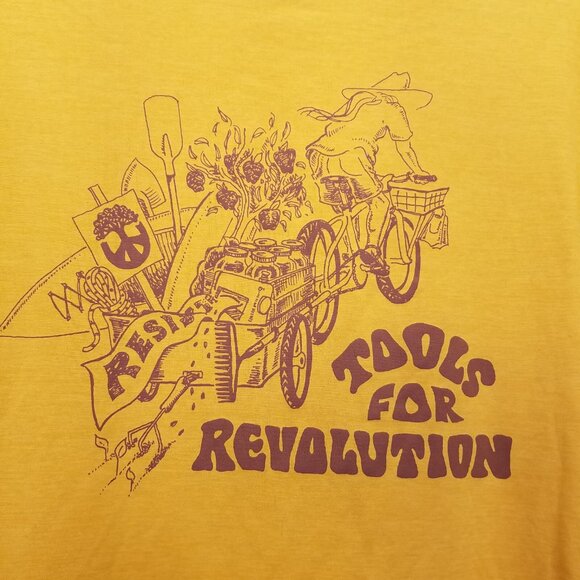Patagonia Men's XXL Performance Crew Long Sleeve Tee "Tools For Revolution" Bike - Picture 3 of 14